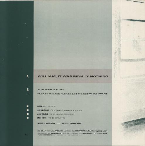 The Smiths William, It Was Really Nothing 12" vinyl single (12 inch record / Maxi-single) UK SMI12WI649201