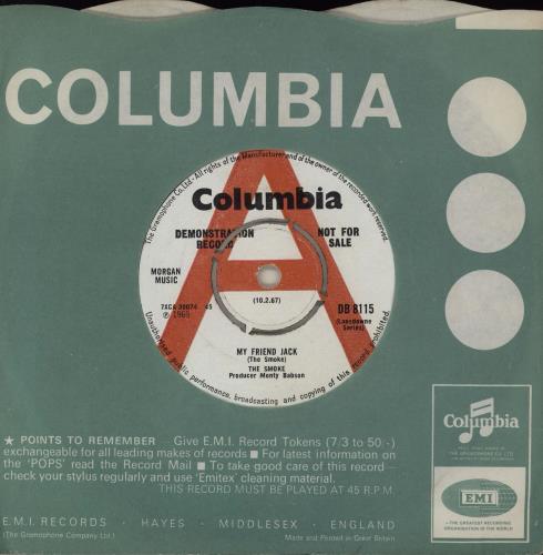 The Smoke My Friend Jack - A Label 7" vinyl single (7 inch record / 45) UK TMS07MY761410
