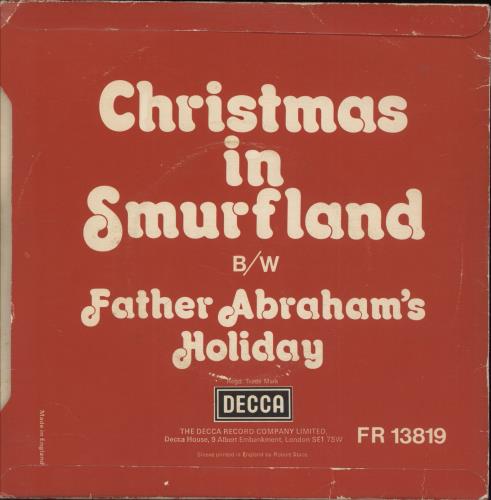 The Smurfs Christmas In Smurfland - P/S 7" vinyl single (7 inch record / 45) UK SMU07CH606917