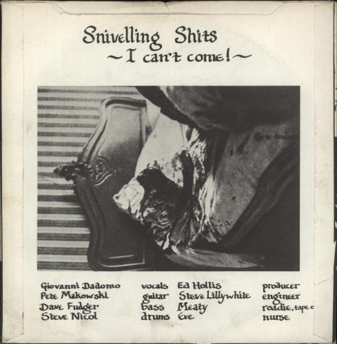 The Snivelling Shits Terminal Stupid - solid centre 7" vinyl single (7 inch record / 45) UK UP907TE867662