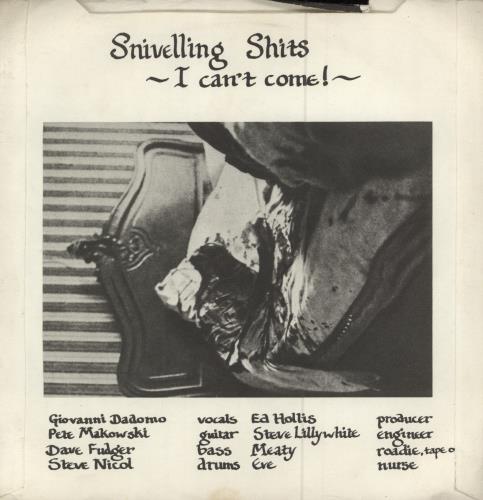 The Snivelling Shits Terminal Stupid - Wide centre - EX 7" vinyl single (7 inch record / 45) UK UP907TE780817