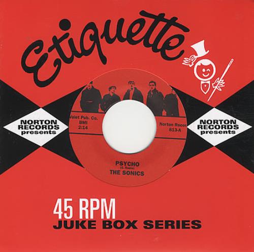 The Sonics Psycho 7" vinyl single (7 inch record / 45) US TSK07PS393892