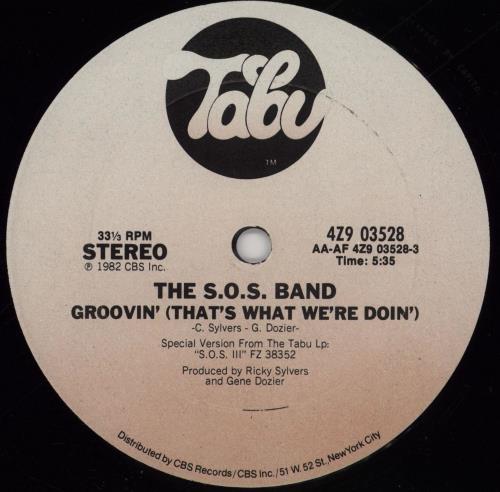 The Sos Band Groovin' (That's What We're Doin') 12" vinyl single (12 inch record / Maxi-single) UK SSB12GR759828