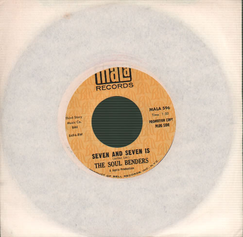 The Soul Benders Seven And Seven Is 7" vinyl single (7 inch record / 45) US XK407SE634605