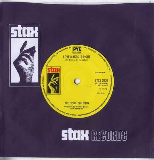 The Soul Children Love Makes It Right - Solid 7" vinyl single (7 inch record / 45) UK OUO07LO604328