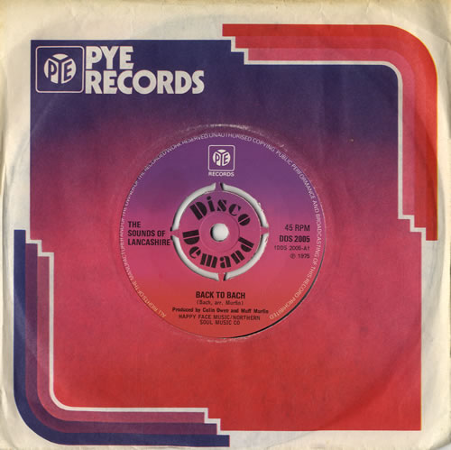 The Sounds Of Lancashire Back To Bach 7" vinyl single (7 inch record / 45) UK VMM07BA561591