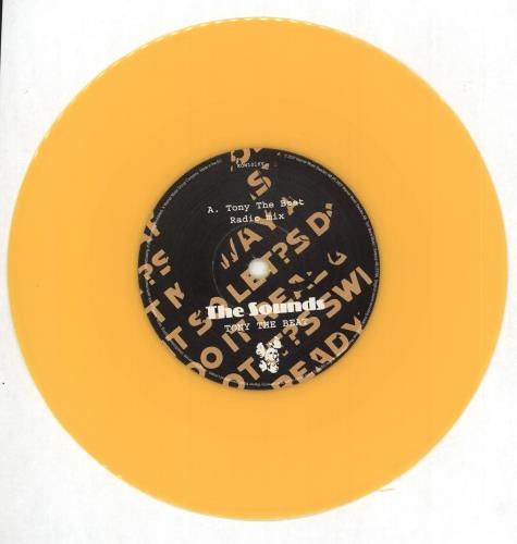 The Sounds Tony The Beat - Orange Vinyl 7" vinyl single (7 inch record / 45) UK ND207TO707264