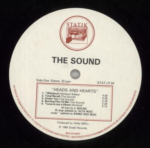 The Sound Heads And Hearts vinyl LP album (LP record) UK T-SLPHE416841