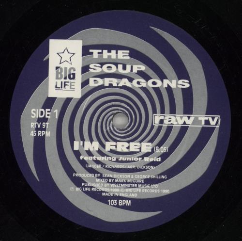 The Soup Dragons I'm Free 12" vinyl single (12 inch record / Maxi-single) UK DRA12IM316895