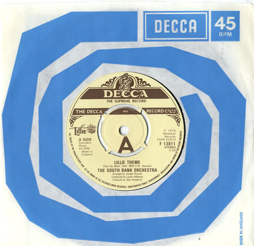The South Bank Orchestra Lillie Theme 7" vinyl single (7 inch record / 45) UK WQZ07LI605910