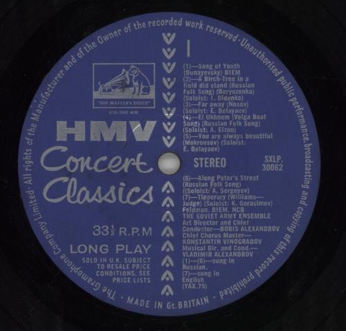 The Soviet Army Ensemble The Soviet Army Ensemble vinyl LP album (LP record) UK VNJLPTH563338