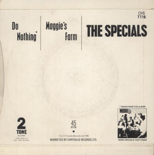 The Specials Do Nothing - 2nd - P/S 7" vinyl single (7 inch record / 45) UK SPE07DO784464