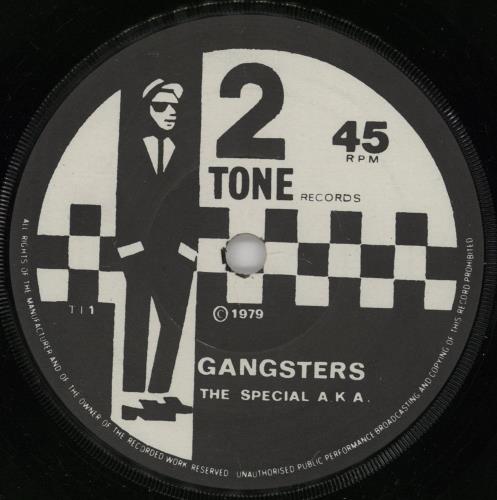 The Specials Gangsters - paper label 7" vinyl single (7 inch record / 45) UK SPE07GA733803