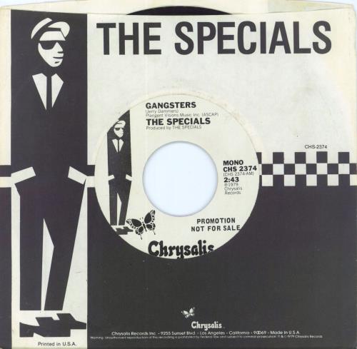 The Specials Gangsters 7" vinyl single (7 inch record / 45) US SPE07GA112270