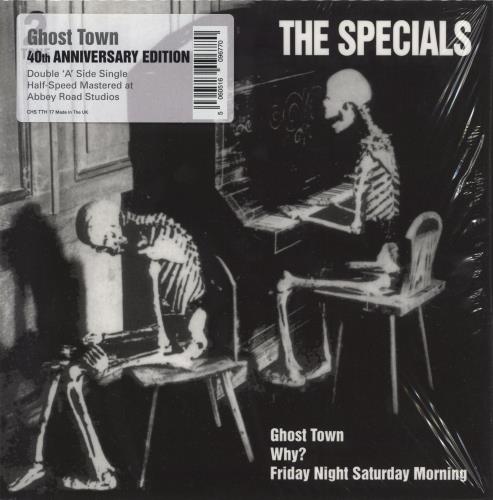 The Specials Ghost Town - 40th Anniversary Edition - Half Speed Mastered 7" vinyl single (7 inch record / 45) UK SPE07GH776288