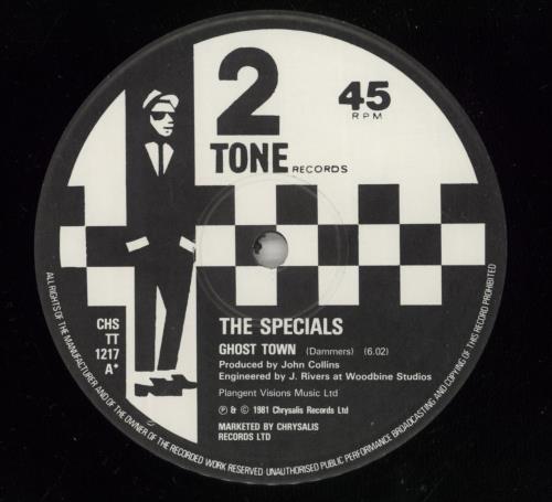 The Specials Ghost Town - Glossy - EX 12" vinyl single (12 inch record / Maxi-single) UK SPE12GH876752