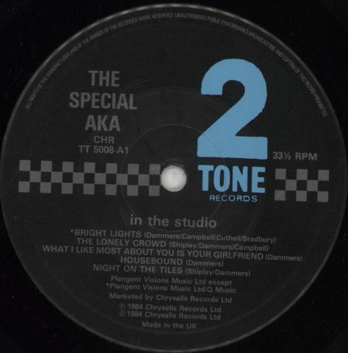 The Specials In The Studio - EX vinyl LP album (LP record) UK SPELPIN606645