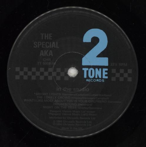 The Specials In The Studio - Picture Sticker vinyl LP album (LP record) UK SPELPIN685169