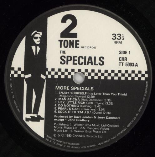 The Specials More Specials + Poster - VG vinyl LP album (LP record) UK SPELPMO866251