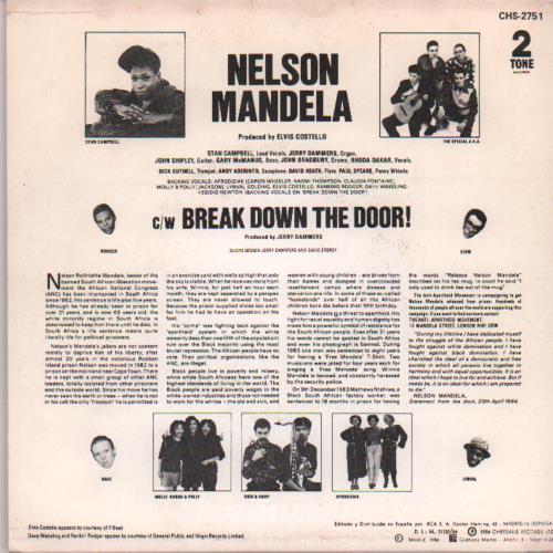 The Specials Nelson Mandela 7" vinyl single (7 inch record / 45) Spanish SPE07NE671930