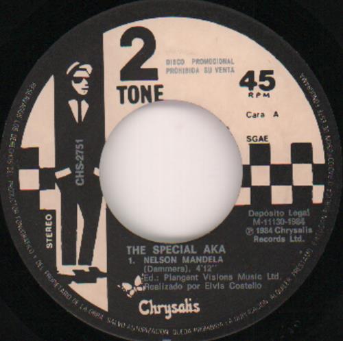 The Specials Nelson Mandela 7" vinyl single (7 inch record / 45) Spanish SPE07NE671930
