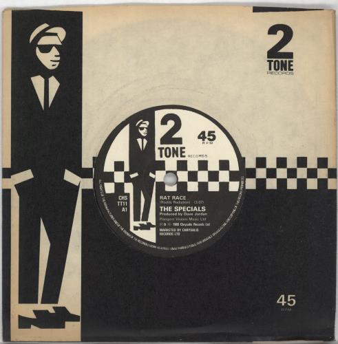 The Specials Rat Race - Paper labels 7" vinyl single (7 inch record / 45) UK SPE07RA599149