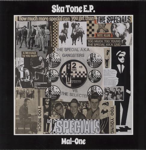 The Specials Ska Tone EP - The Specials sleeve + Black & White 2-Tone Vinyl 12" vinyl single (12 inch record / Maxi-single) UK SPE12SK857383