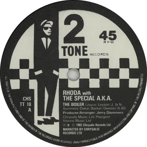 The Specials The Boiler - Paper labels 7" vinyl single (7 inch record / 45) UK SPE07TH126094