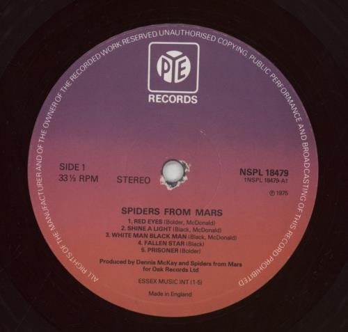 The Spiders From Mars Spiders From Mars vinyl LP album (LP record) UK SI5LPSP669035