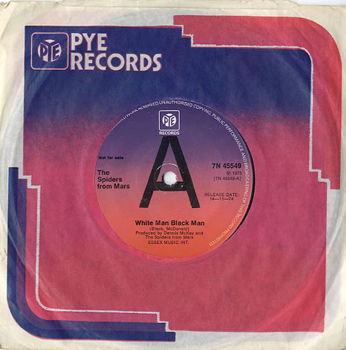 The Spiders From Mars White Man Black Man 7" vinyl single (7 inch record / 45) UK SI507WH625858