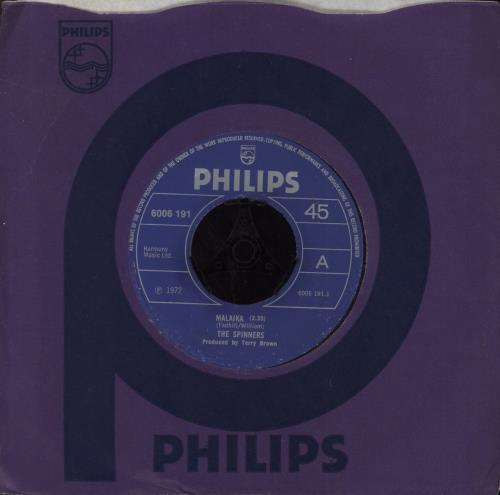 The Spinners Malaika 7" vinyl single (7 inch record / 45) UK SPN07MA815767