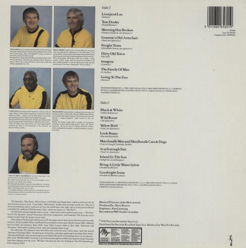 The Spinners The Very Best Of The Spinners - Spun Gold vinyl LP album (LP record) UK SPNLPTH763407