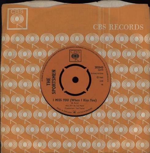 The Sportsmen I Miss You (When I Kiss You) 7" vinyl single (7 inch record / 45) UK 1ZE07IM752970