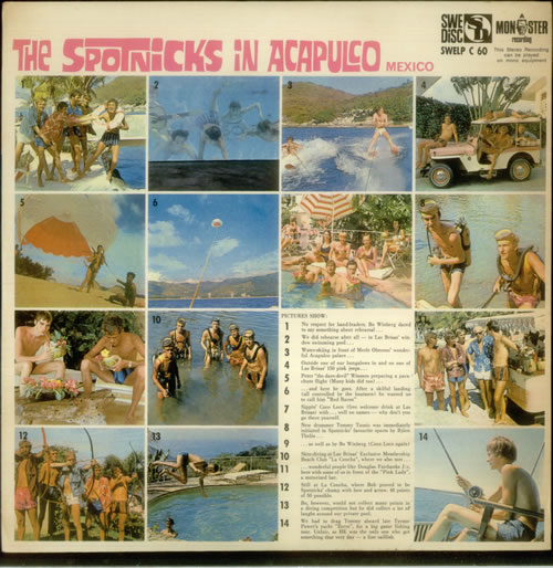 The Spotnicks The Spotnicks In Acapulco Mexico vinyl LP album (LP record) Swedish PTKLPTH545173