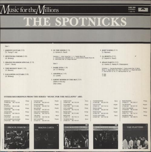 The Spotnicks The Spotnicks vinyl LP album (LP record) Dutch PTKLPTH796209