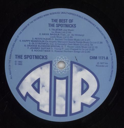 The Spotnicks The Very Best Of The Spotnicks vinyl LP album (LP record) UK PTKLPTH314403