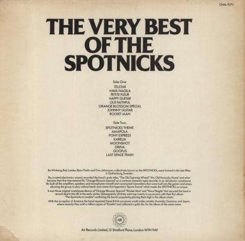 The Spotnicks The Very Best Of The Spotnicks vinyl LP album (LP record) UK PTKLPTH314403