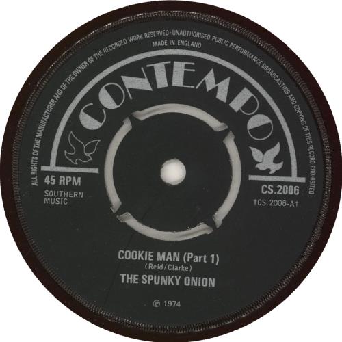 The Spunky Onion Cookie Man 7" vinyl single (7 inch record / 45) UK 0HT07CO727965