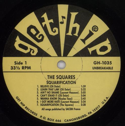 The Squares Squarification vinyl LP album (LP record) UK Y0ELPSQ893629