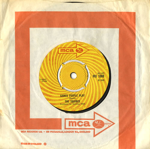 The Squires Games People Play 7" vinyl single (7 inch record / 45) UK U-G07GA555699