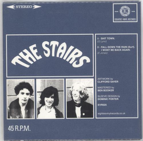 The Stairs Shit Town 7" vinyl single (7 inch record / 45) UK SRS07SH716917