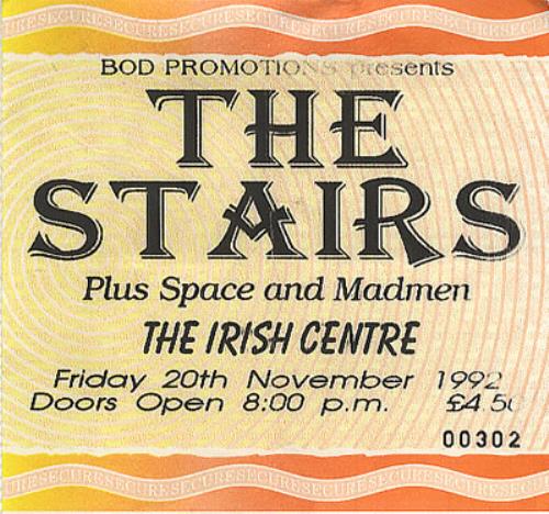The Stairs The Irish Centre concert ticket UK SRSTITH384873