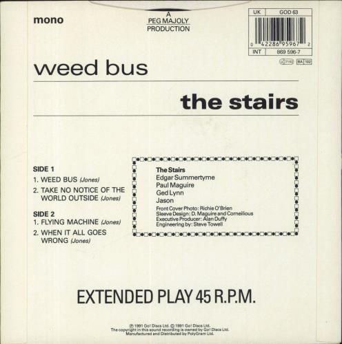 The Stairs Weed Bus 7" vinyl single (7 inch record / 45) UK SRS07WE66216