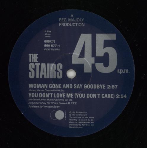 The Stairs Woman Gone And Say Goodbye 12" vinyl single (12 inch record / Maxi-single) UK SRS12WO387043