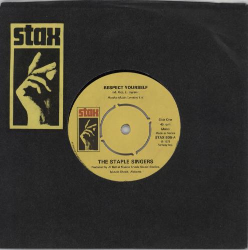 The Staple Singers Respect Yourself 7" vinyl single (7 inch record / 45) UK SS407RE755962