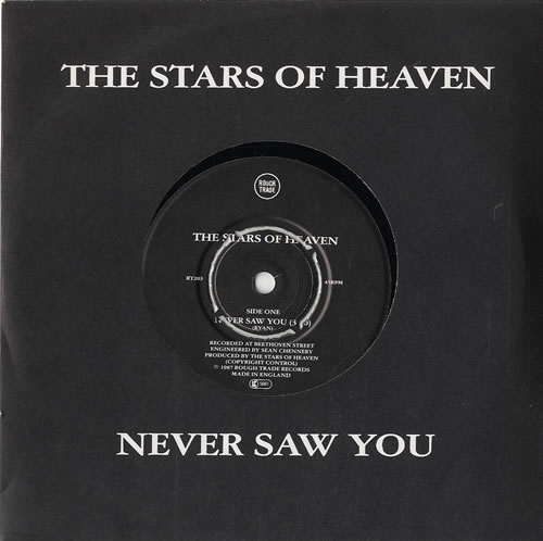 The Stars Of Heaven Never Saw You 7" vinyl single (7 inch record / 45) UK TG407NE507986
