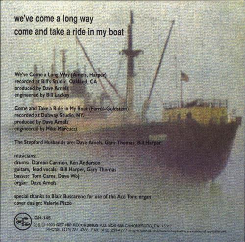 The Stepford Husbands We've Come A Long Way - Blue Vinyl 7" vinyl single (7 inch record / 45) US VOH07WE767599