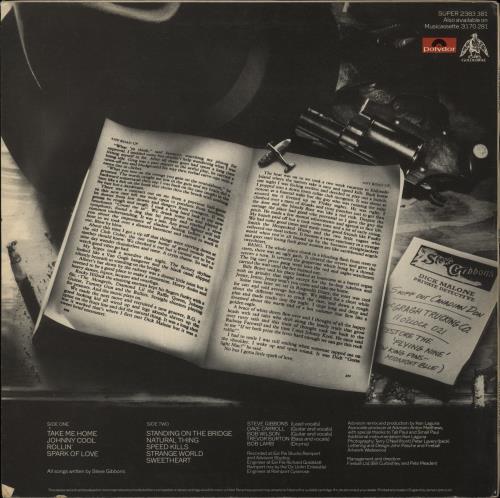 The Steve Gibbons Band Any Road Up + PR vinyl LP album (LP record) UK BBVLPAN867549