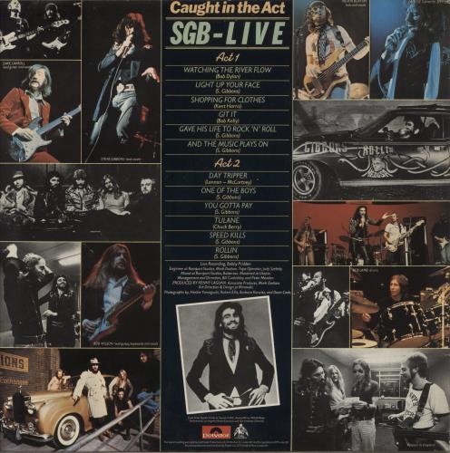 The Steve Gibbons Band Caught In The Act vinyl LP album (LP record) UK BBVLPCA303900