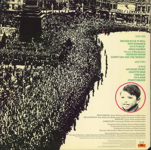 The Steve Gibbons Band Street Parade vinyl LP album (LP record) US BBVLPST792441